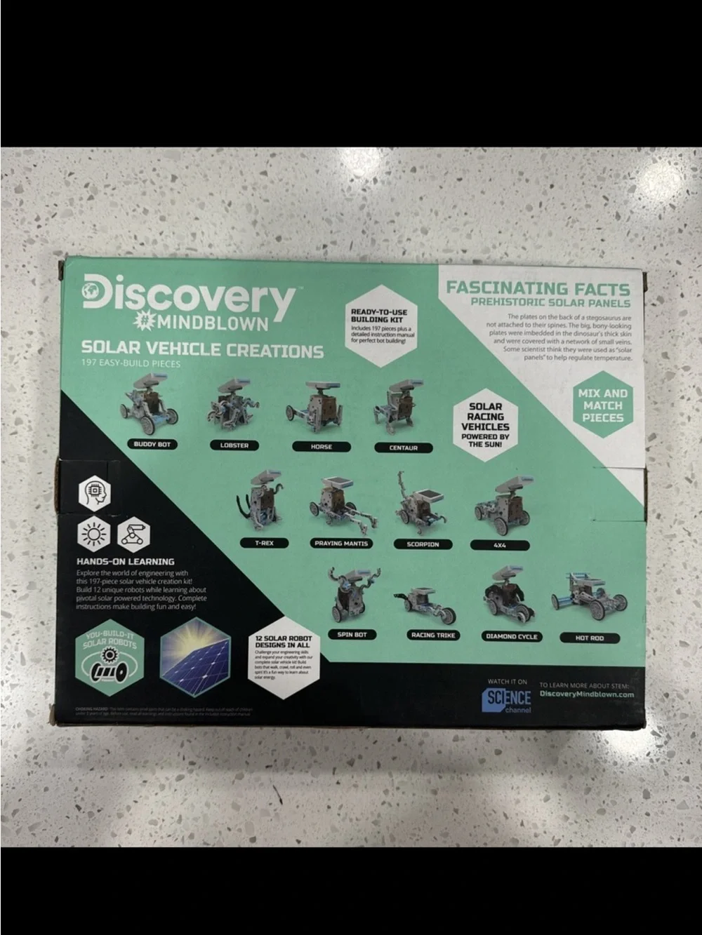 DISCOVERY #Mindblown Solar 12 Vehicle Creations 197-Piece STEM Robotics NEW!
